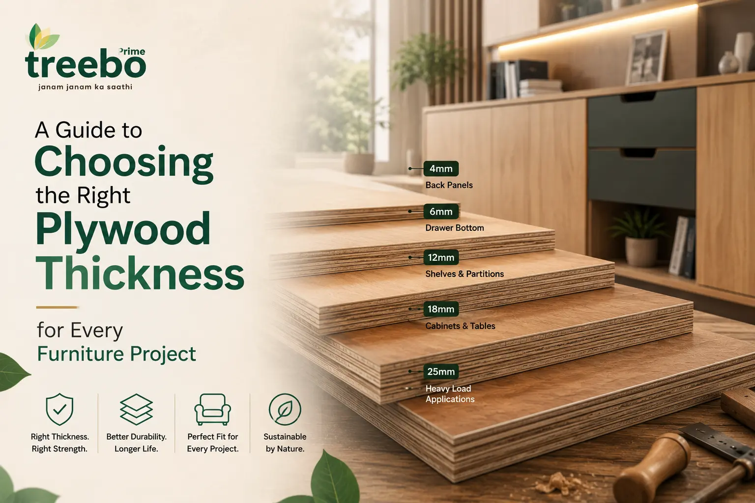 A Guide to Choosing the Right Plywood Thickness for Every Furniture Project